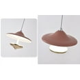 thumbnail image 6 of FSLiving 7W Adjustable Levitate Track Pendant Light J-Type Retractable Lift Track Pendant Light with Aluminum Shade Indoor Island Light Adjustable Length 3000K for Kitchen Island,Brown - Set of 3, 6 of 7