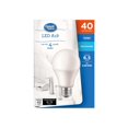 thumbnail image 2 of Great Value 40W A19 Daylight LED bulbs 4-pack, 2 of 2