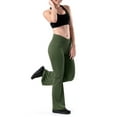 thumbnail image 2 of Athletic Works Women's Active Crossover Waist Flare Legging, 2 of 8