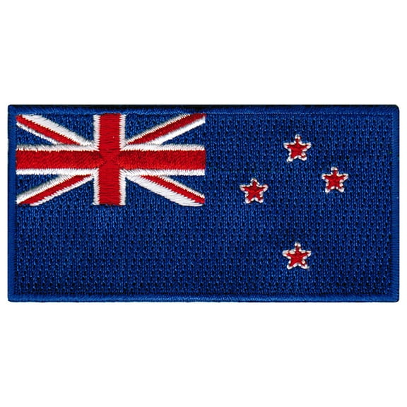 New Zealand Flag Embroidered Iron-on Patch