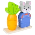 thumbnail image 2 of Spark Create Imagine Wooden Rabbit and Carrot Stacking Puzzle for Ages Eighteen Months and Older, 2 of 7