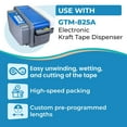 thumbnail image 4 of IDL Packaging 3" x 375' Reinforced Water-Activated Kraft Gummed Tape 70lb Thickness (Pack of 10) - Secure Paper Packing Tape for Secure Carton Sealing, 4 of 6