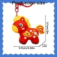 thumbnail image 3 of Cartoon Horse Keychain, 2026 Year of The Horse Keychain, Cute Pony Key Chain Backpacks Car Pendant, 2026 Year Of Horse Mascot Keychain, Horse Charm for Bag, Bag Charm Pendant Horse, 3 of 6