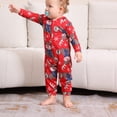 thumbnail image 3 of Onlypjs Matching Family Christmas Pajamas Set with Hood – Festive Red Reindeer & Snowflake Holiday Sleepwear for Women, Men, Couples, 3 of 6