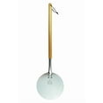 thumbnail image 4 of Chicago Brick Oven Aluminum Pizza Peel - Turning Pizza Paddle with Leather Strap and Detachable Wood Handle - Bakeware & Pizza Oven Accessories - 9 in, 4 of 14