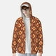 thumbnail image 2 of Fotbe 70's Retro Chaqueta con Protección Solar UPF 50+ para Hombre y Mujer, Camisa con Capucha y Bolsillos-Small, 2 of 7