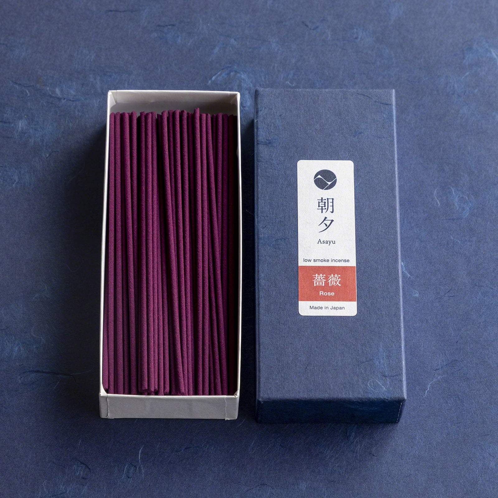 Asayu Japan Low Smoke Incense Sticks Rose Scent Made in Japan 1.41oz