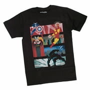 Marvel Avengers Art Deco Mens Black T-Shirt | S