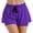 Purple, variant on Staron Women's Spring Summer Casual Sports Tennis Yoga Anti-Peep False Two-Piece Breathable Quick-Dry Athletic Shorts, Gray S