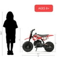 thumbnail image 4 of FRP DB002 49cc Gas Powered Kids Dirt Mini Bike, Red, 4 of 7