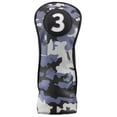 thumbnail image 6 of Majek Golf Club Blue and Black Camo Head Cover Set Driver #1 3 5 X Fairway Woods, 6 of 11