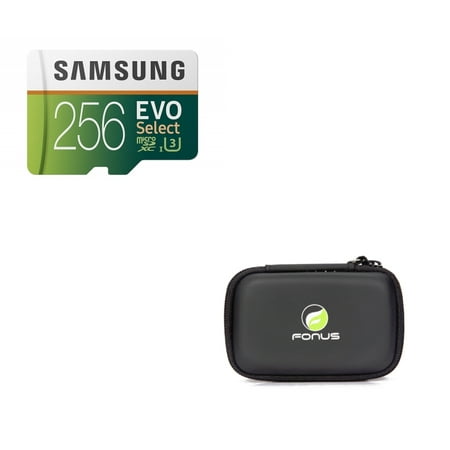 Samsung Evo 256GB MicroSD Memory Card Micro-SDXC High Speed + Carry Case D9Q Compatible With Motorola Moto G5 PLUS (XT1687) Z3 Play Z2 Play Force Z Force Droid X4, G4 Plus, G7 Power