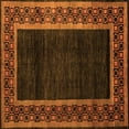 thumbnail image 1 of Ahgly Company Indoor Square Abstract Orange Modern Area Rugs, 7' Square, 1 of 4