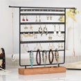 thumbnail image 5 of 6 Tiers Earring Jewelry Rack Desktop Vertical Earring Storage Jewelry Display Rack Earring Stand for Jewelry Storage, 5 of 5