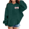 thumbnail image 5 of WhouRiu Girls Cartoon Graphic Hoodies Kids Long Sleeve Hooded Pullover Autumn Winter Cute Cozy Casual Sweatshirts With Pockets,3-4 Years, 5 of 6