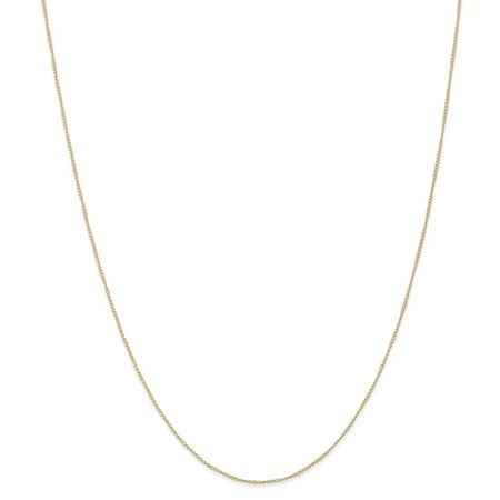 Roy Rose Jewelry 14K Yellow Gold Carded Curb Chain Necklace ~ Length 18'' inches