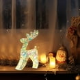 thumbnail image 5 of Lighted Reindeer Christmas Decor, LED Light Up Reindeer Family for Outdoor Garden and Indoor Holiday Displays, Iridescent Yard Decorations(A), 5 of 6