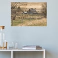 thumbnail image 3 of AIOE Rustic Farmhouse Wall Art Vintage Barn Wall Art Country Field Landscape Wall Decor For Bathroom Bedroom Living Room Wall Canvas Prints Home Decor Unframe: 24x16in, 3 of 7