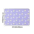 thumbnail image 3 of Washable Pet Pee Pad for Dogs and Cats, Highly Absorbent Odor Control Training Mat, Waterproof Non-Woven Fabric, Purple, 90 x 60 cm, 3 of 6
