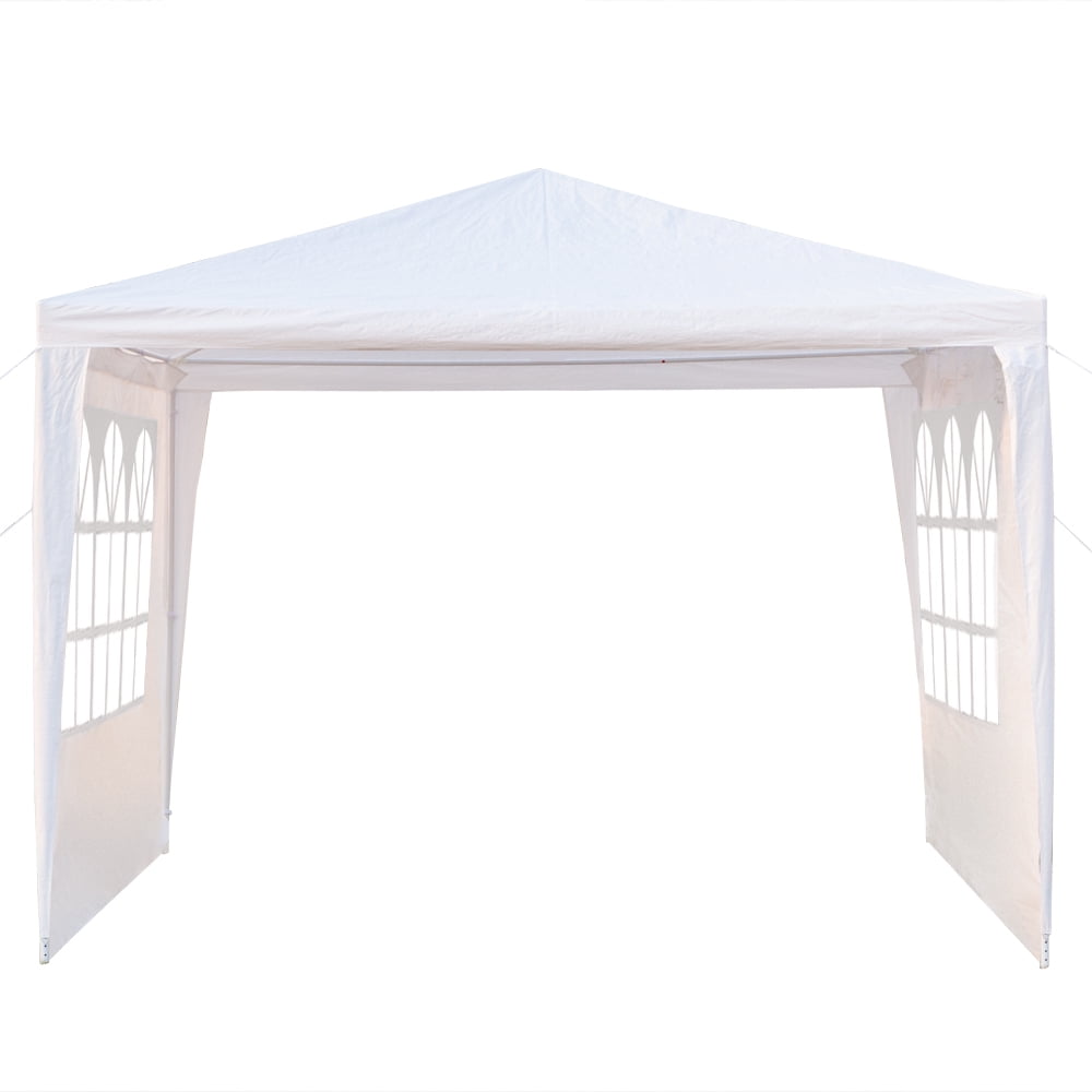 Kadyn Canopy Tent, 10' x 10' Three-sided Waterproof Tent for Parties Garden Pool, Outdoor Canopy Tent with Spiral Tubes, White Kadyn Canopy Tent, 10' x 10' Three-sided Waterproof Tent for Parties Garden Pool, Outdoor Canopy Tent with Spiral Tubes, White
