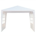 thumbnail image 2 of Kadyn Canopy Tent, 10' x 10' Three-sided Waterproof Tent for Parties Garden Pool, Outdoor Canopy Tent with Spiral Tubes, White, 2 of 8