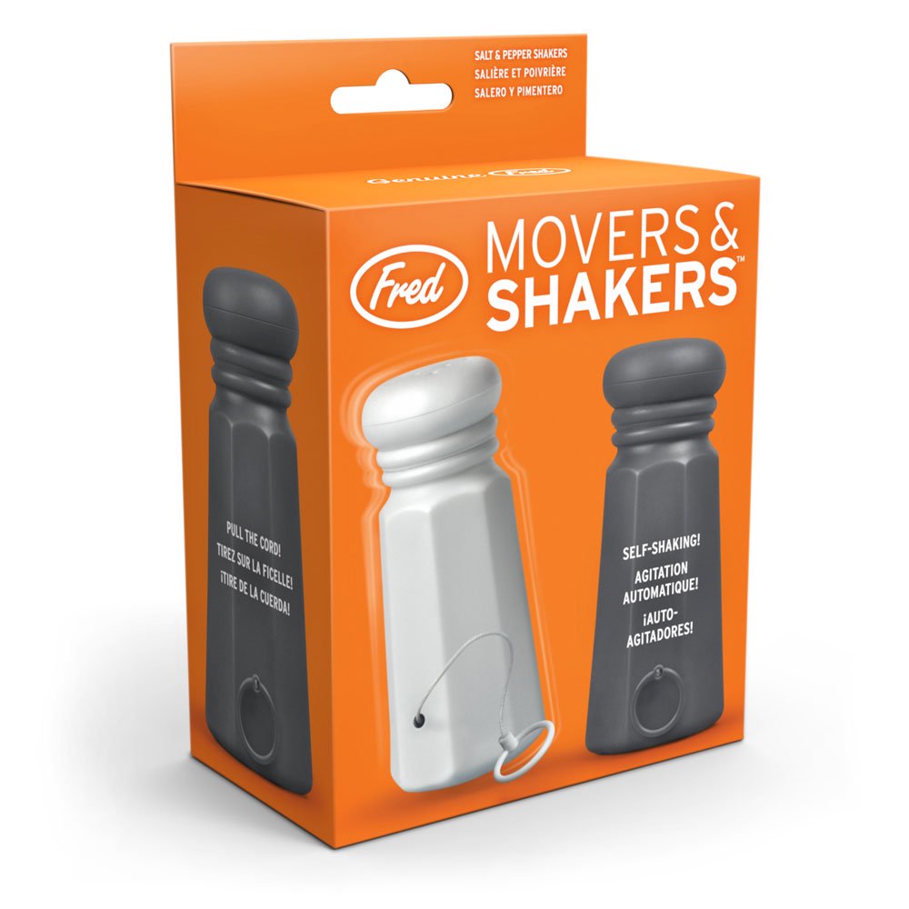 Movers & Shakers Salt & Pepper Shakers Self Shaking