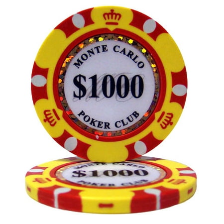 Monte Carlo Casino Chips - $1000 Monte Carlo 14 Gram Poker Chips