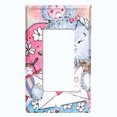 thumbnail image 2 of Metal Light Switch Wall Plate Outlet Cover (Love Letter Friend Teddy Bear Heart Flowers - Single Rocker), 2 of 2