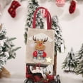 thumbnail image 3 of Beige Christmas Gift Doll Bags Small Drawstring Storage Bags Santa Snowman Deer Design For Kids Party Favors And Candy Beige Color 1 Piece 0.07 Pounds, 3 of 6