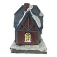 thumbnail image 4 of Battery Operated LED Illuminated Village Christmas House with Snow Figurine, 4 of 7