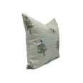 thumbnail image 2 of Fabdivine Pure Linen Hand Block Print Decorative Throw Pillow Cover , 20"X20", White, 2 of 5