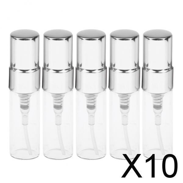 BELOVING 10x5x Mini Empty Perfume Aftershave Spray Bottles Travel Fine Mist Sprayer 3ml