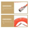 thumbnail image 4 of OULII 1Pcs Orange Pu Copper Coiled Spring Hose for Air Compressor Garden Irrigation Professionals, 4 of 8