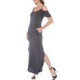 thumbnail image 2 of White Mark Women's Cold Shoulder Maxi Sundress, Sizes S-XL, 2 of 6