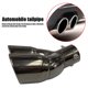 thumbnail image 5 of Btafrte Silenciador Escape Doble Doblado para Automóvil Punta Atornillada Corte Inclinado Titanio (76 Mm), 5 of 9