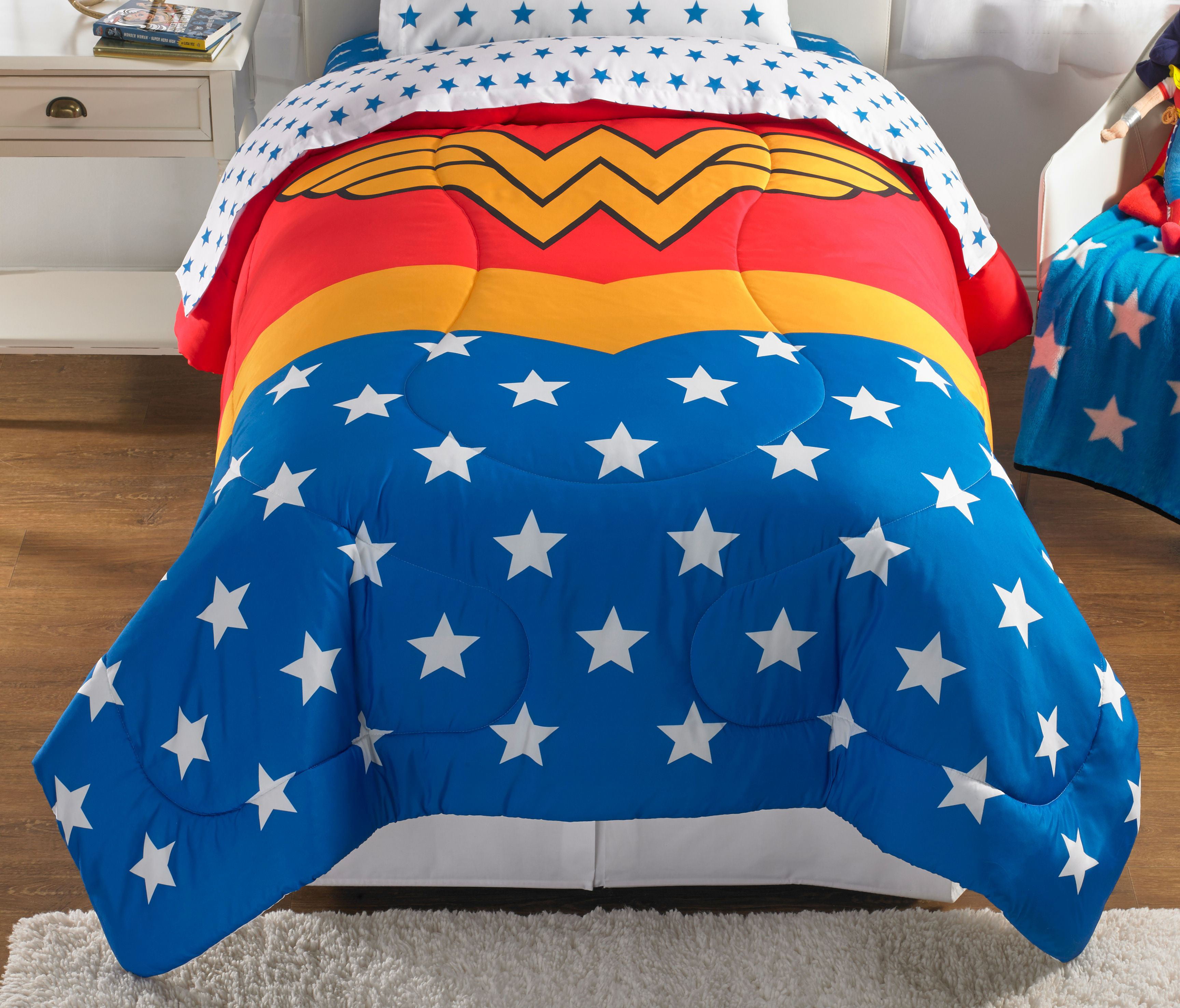 DC Comics Justice League Themyscira Bedding WONDER WOMAN TWIN BED COMFORTER 