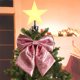 thumbnail image 1 of Adorno navideño de lentejuelas con lazo brillante para la cima del árbol | Corona decorativa | Para colgar en puertas y ventanas | Adorno para fiestas y decoración del hogar en Navidad, 1 of 6