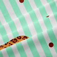thumbnail image 5 of Homewish Dachshund Bow Kitchen Curtains,Cute Animal Black Out Curtains Pack of 2 (42x63 Each),Green White Stripes Decor, 5 of 6
