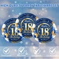 thumbnail image 3 of 40PCS 18th Decoration Blue & Gold Navy Blue & Gold Birthday Tableware Set - Happy 18th Plates & Napkins, 3 of 6