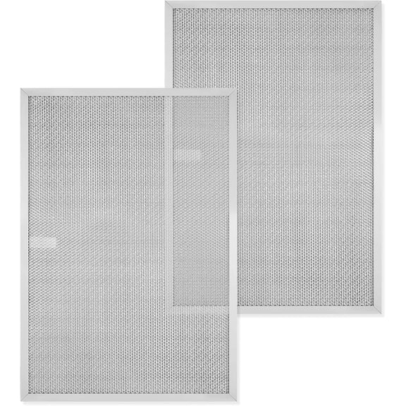 ABCISI BPS1FA36 Aluminum Range Hood Filter 17-1/4"X 11-3/4"X 3/8" for Broan Nutone Allure QS1 36" and 36" WS1 WS2 Range Hood Filter Replacement 5 Layers, 2 Pack