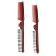 thumbnail image 1 of 2 Uds, Portátil, , de Viaje, Plegable, de Plástico, Doble, Rojo , Cepillo de Pelo, Peine , Antiestático, 8,4 Pulgadas de Longitu Zulema Cepillo de peine plegable, 1 of 7