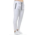 thumbnail image 2 of CULTURA Men's Active Fashion Jogger Sweatpants with Pockets & Elastic Bottom, Exercise Athletic Pants for Gym Workout and Running, White, 2 of 9