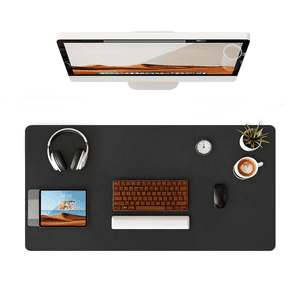 Xueyu 31.5" x 15.7" Black PU Leather Desk Pad
