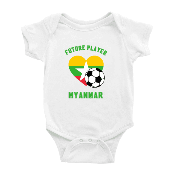 Futur Joueur de Soccer Fan de Soccer du Myanmar Mignon Cache-Couche pour Bébé Unisexe