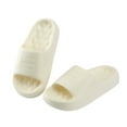 thumbnail image 5 of mgoYE Women's Sandals Cloud Slippers for Women and Men, Pillow House Slippers Shower Shoes Indoor Slides Bathroom Sandals|White 9, 5 of 9