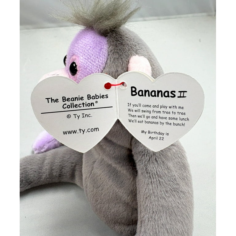 Ty Beanie Baby BANANAS II the Orangutan 8 inch Plush Toy