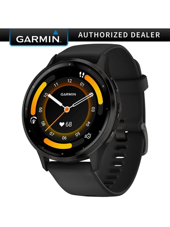 Restored GARMIN, 010-N2784-01/1B, Venu 3, Alarm, Altimeter, Health and Fitness GPS Smartwatch, 336 Hour Battery Life, 3 Gram, Android, iOS, Black, 45mm