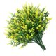 thumbnail image 5 of Lavanda artificial 5 ramas de plástico falso ramo de flores de simulación de boda, amarillo 8 piezas Speravity HA8797-02B, 5 of 6