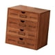 thumbnail image 2 of Organizador de escritorio con 4 cajones Gabinete de almacenamiento de escritorio Cajas decorativas de almacenamiento para el dormitorio, 2 of 9