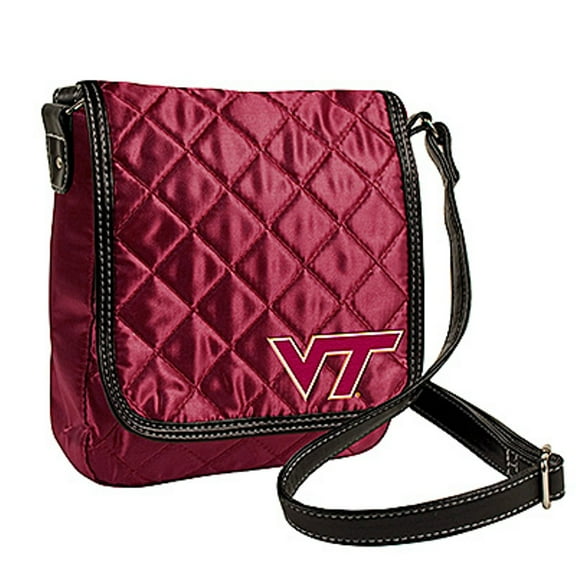 Virginia-Tech Maroon Quilted Women's Purse Handbag with Adjustable Strap
